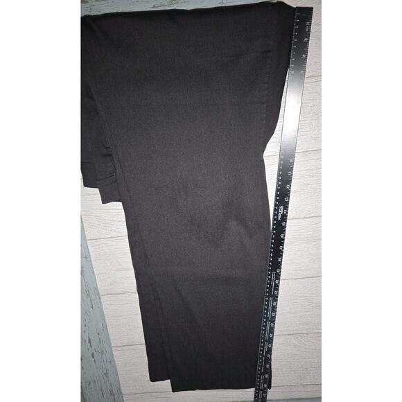 Lane Bryant Plus Size 28 Black Wide Leg Career Dress Pants 2 Button Classic - Picture 4 of 5